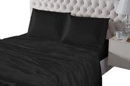 Roupa de Cama Queen Seda Cetim 4 Peças Luxor Completo - Charme do Lar