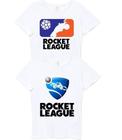 Roupa De Criança Camiseta Infantil Game Rocket League Kit 2 Peças