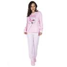 Roupa De Dormir Feminino Victory Adulto Plush Quente Listras