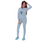 Roupa De Dormir Juvenil Pijama De Frio Feminino Quente Leve