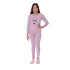 Roupa De Dormir Juvenil Pijama De Frio Feminino Quente Leve