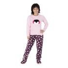 Roupa De Dormir Moda Juvenil Pijama de Frio Feminino Quentinho Soft Marca Personagem Victory