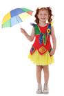 Roupa de Frevo Menina LUXO + Guarda Chuva