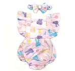 Jardineira Romper Ariel Sereia Body Roupa Bebe Menina Concha - Mimos da  Babih - Jardineira para Bebês - Magazine Luiza