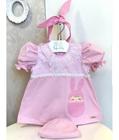 Roupa Fantasia Metoo Rosa Boneca Angela Mesversario Instagram - dgbabykids