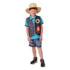 Roupa Festa Junina Masculina Infantil Colete Caipira Bandeirinhas - Fantasias Carol FSP