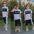 Roupa Infantil Conjunto Masculino Moda Bloqueirinho