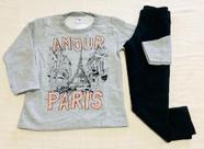 Roupa Infantil Conjunto Moletom Blusão e Legging Be Fun