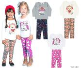 Roupa Infantil Menina Frio Inverno Kit combo 3 Conjuntos 6 peças tam 1, 2 e 3