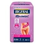 Roupa Íntima Bigfral Moviment Feminina Tamanho P/M com 7 Unidades