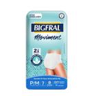 Roupa Íntima Bigfral Moviment Unissex Descartavel Tamanho P/M com 7 Unidades