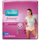 Roupa Íntima Descartável Feminina Proteção e Fresco Plenitud - 8 unidades - G/XG
