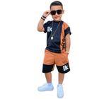 Roupa Menino Infantil Camisa Bermuda Conjunto Masculino