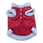 Roupa Papai Noel para Pet Tamanho M Vermelho Natal Cromus