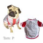 Roupa para Cachorro Porte Pequeno Casaco Pet Moletom Dog Vermelho Tam: P