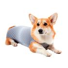 Roupa Pós Castração Pet Med Ultralight Color Cinza Geo para Cães - Tam. 00