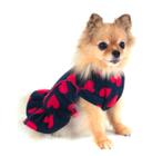 Roupa Roupinha Vestido Soft Pet Outono Inverno Cachorro Gato Fêmea Pickorruchos - Médio