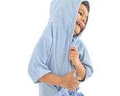 Roupão d bebê plush c/ capuz bordado bublim bichinhos ii enx