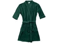 Roupão de Inverno Atlântica Kimono de Microfibra Verde Botânico