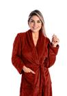 Roupão de Microfibra Adulto Fleece - Feminino/masculino - 220gr/m - Premium