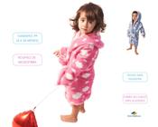 Roupão de microfibra bebê estampado c/ capuz 6 a 36 meses baby-joy