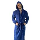 Roupão de microfibra fleece - com capuz - Drozzy