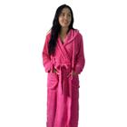 Roupão de microfibra fleece - com capuz - Drozzy 