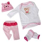 Roupas para bonecas Reborn Baby Doll EKOKIZ Cute Bear para bonecas de 43 a 56 cm