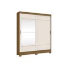 Roupeiro 02 Portas Deslizantes Nature/OFF White - Briz