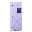 Roupeiro de Aco 2 Vaos 10 Portas com Pitao Pandin Lilas 1.90 M