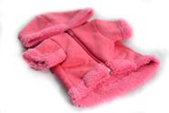 Roupinha para cachorro jaqueta carneiro rosa