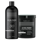 Rubelita Go Blonder Água Oxigenada 30V + Pó Descolorante Branco