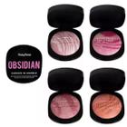 Ruby Rose Obsidian Blush Carved Maquiagem Pó Kit 4 Unidades