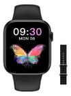 S28 Pro Preto SmartWatch Com Bluetooth Para Chamadas Envio Já Duas Pulseiras