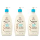 Sabonete corporal e shampoo Aveeno Baby com extrato natural de aveia 540mL