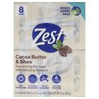 Sabonete em barra desodorante Zest Aqua Cocoa Butter para mulheres 113 g x 8
