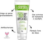 Sabonete Gel de Limp Facial Avon Clearskin controle de brilho e poros 60g