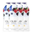 Sabonete Líquido Olay Fresh Outlast Berries Frescas - 4 Unidades de 650ml