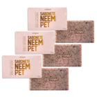 Sabonete Neem Pet 120gr Para Cães e Gatos Openeem - 3 Unid.