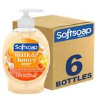 Sabonete para mãos, sabonete hidratante, leite e mel 225mL x6 - Softsoap