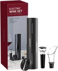 Saca Rolhas Abridor De Vinho Decanter Automatico Eletrico Cortador Lacre