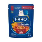 Sachê De Ração Úmida Para Gato Adulto Sabor Frango Ao Molho 85g Faro