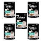 Sachê Golden Gatos Castrados Frango 70g 5 unid Alimento Úmido