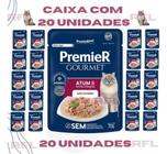 Sachê Premier Gatos Atum Arroz Integra Raçao Molhad Kit 20un