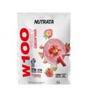 Sachê Whey Concentrado W100 Morango 30g Nutrata