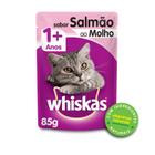 Sache Whiskas 1+ Adulto Salmão ao Molho 85g Kit 20 Und.
