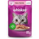 Sachês Whiskas para gatos adultos 85g - Carne/Frango/Peixe/Atum/Cord/Salmão