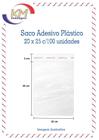 Saco adesivo plástico 20 x 25 c/100 unid - saquinho, miudezas, bijuterias, doces, acessórios (14450)