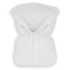 Saco de Bebê 100% Algodão Nanna Baby - Nervura Piquet Branco - Laura Baby