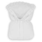 Saco De Bebê 100% Algodão - Piquet Branco - Laura Baby